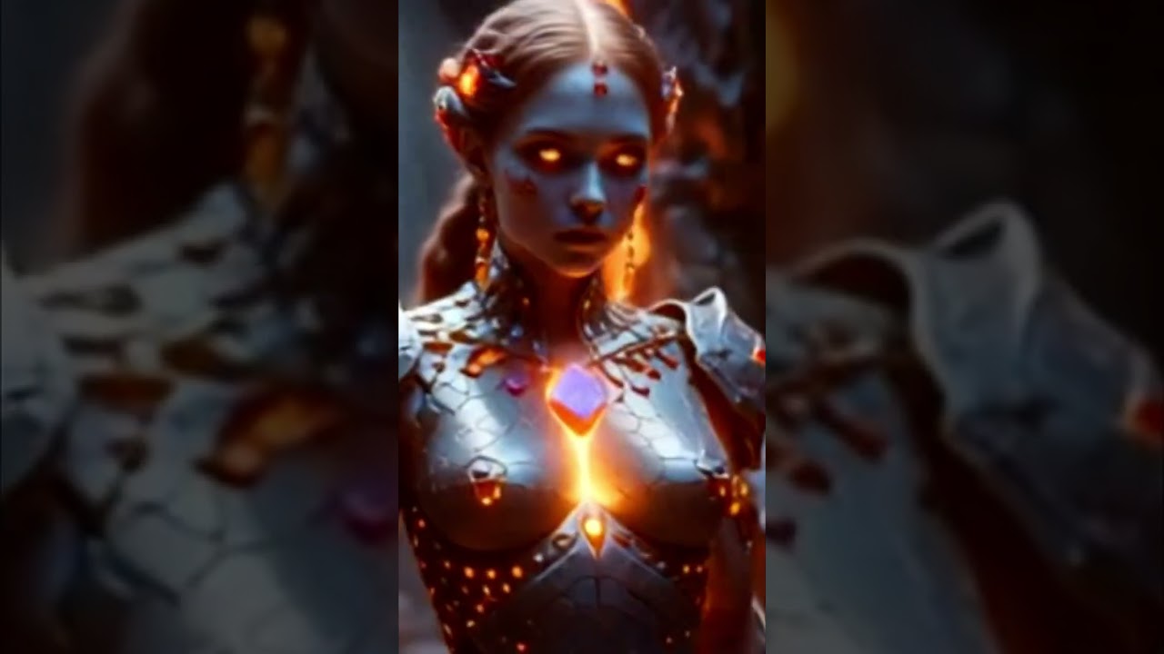 Golems of beauty: girls made of stone and crystals 💎🏔#golem #women #fantasy #nevaya #aiart  #art