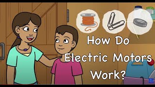 How Does an Electric Motor Work FunScienceToons