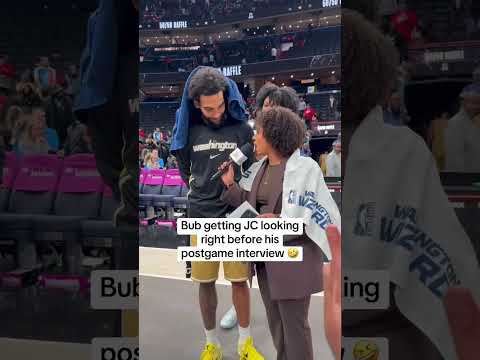 gotta get ready for the cameras π€£ #interview #shorts #postgame #funny