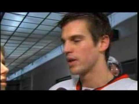 Vermette post-game interview @ Leafs - Apr 3/08