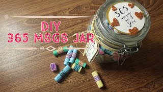 Birthday Jar 🎁 DIY Gift Idea | 365 Day Messages Jar | Reason Jar | Birthday Gift for HIM 💌
