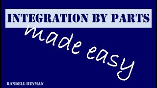 Integration by parts made easy