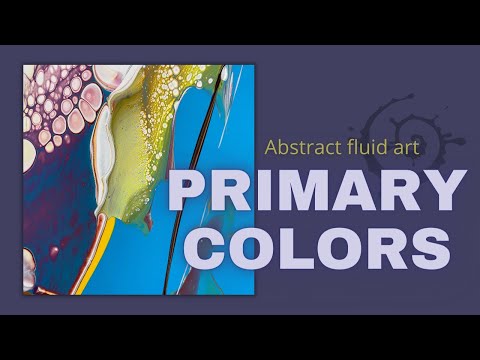 Throwing primary colors Fluidart scoop and drag art therapy