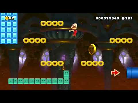 NSMBW World 3-Castle by InkSilence 🍄Super Mario Maker 2 ✹Switch✹ #cby