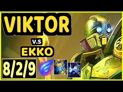 SERIN (VIKTOR) vs EKKO - 8/2/9 KDA MID GAMEPLAY - EUW Ranked GRANDMASTER