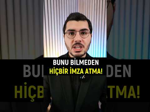 Şeytanın Aklına Gelmez! Sakın İmza Atma