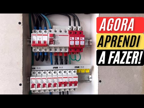 Como montar um quadro de 36 disjuntores da steck . Passo a passo.