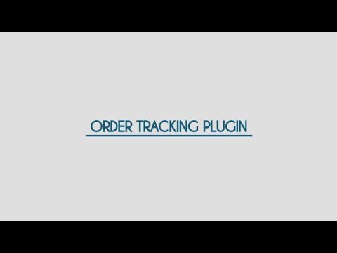 Order Tracking Plugin for WordPress