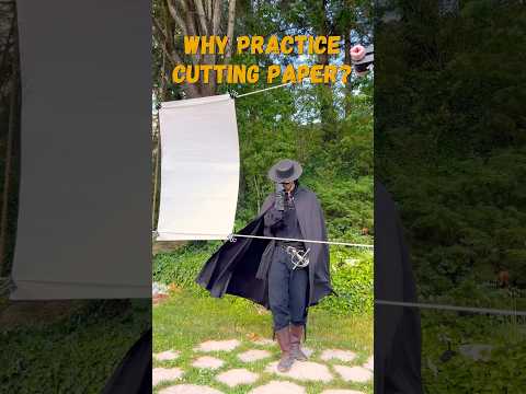 It’s all about edge alignment #zorro #rapier #sword