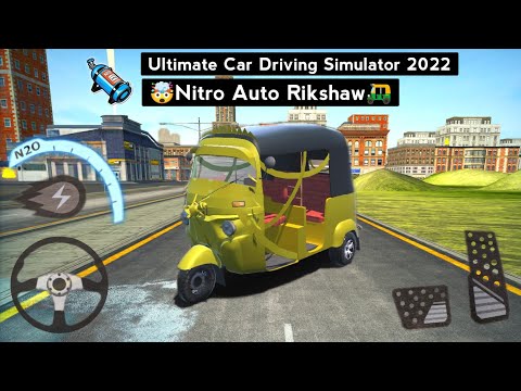 Nitro Tuk Tuk Auto Rickshaw Gameplay - Ultimate Car Driving Simulator 2022 - Version 7.10.10