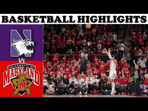 Northwestern at Maryland Basketball Highlights - UPSET ALERT!