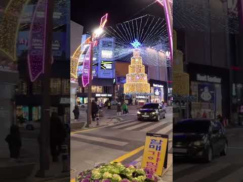 Coreia Busan Nampo-dong Gwangbok-ro Fashion Street Tree #shorts