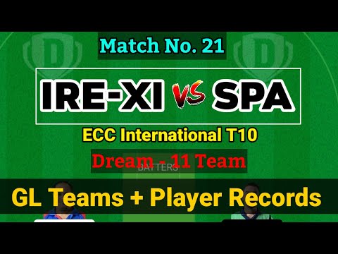 IRE-XI vs SPA Dream11 | ECC T10 Match IRE vs SP Dream11 Prediction | today T10 match dream11