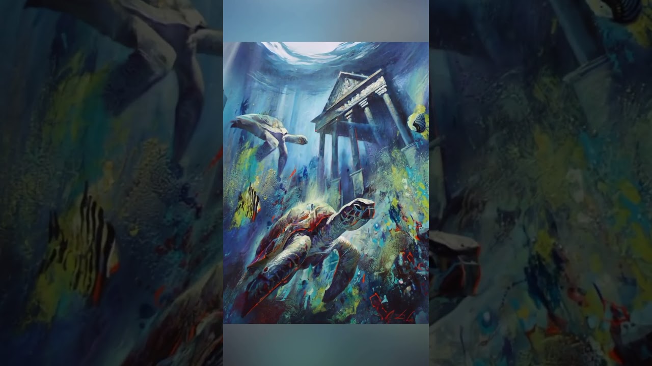 Painting “Blue Fantasy” by Dobrodiy Alexandr #artforsale #fineart #onlinegallery