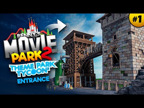 Building BENNY'S MOVIE PARK 2 in Roblox! | Theme Park Tycoon 2 • #1