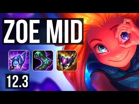 ZOE vs LUCIAN (MID) | 12/1/3, Legendary, 1.0M mastery, 300+ games | KR Grandmaster | 12.3