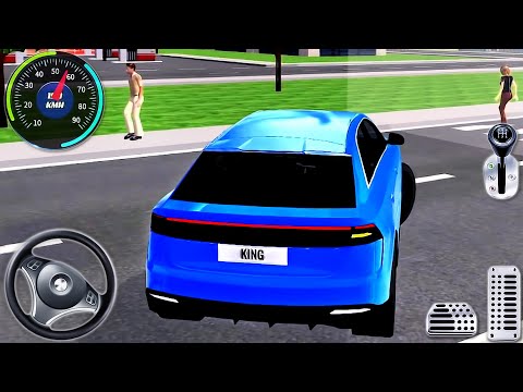 Car Driving School 3D Simulator - NEW Unlock: Speed City Blue Car Audi Q8 - Android GamePlay #13