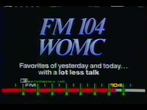 WOMC FM 104 commercial 1984