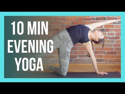 10 min Evening Yoga Stretch - Bedtime Yoga for Beginners