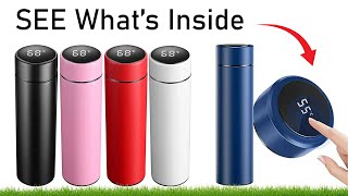 SEE What’s Inside a Thermos Flask with LED Temperature Display | How It Works