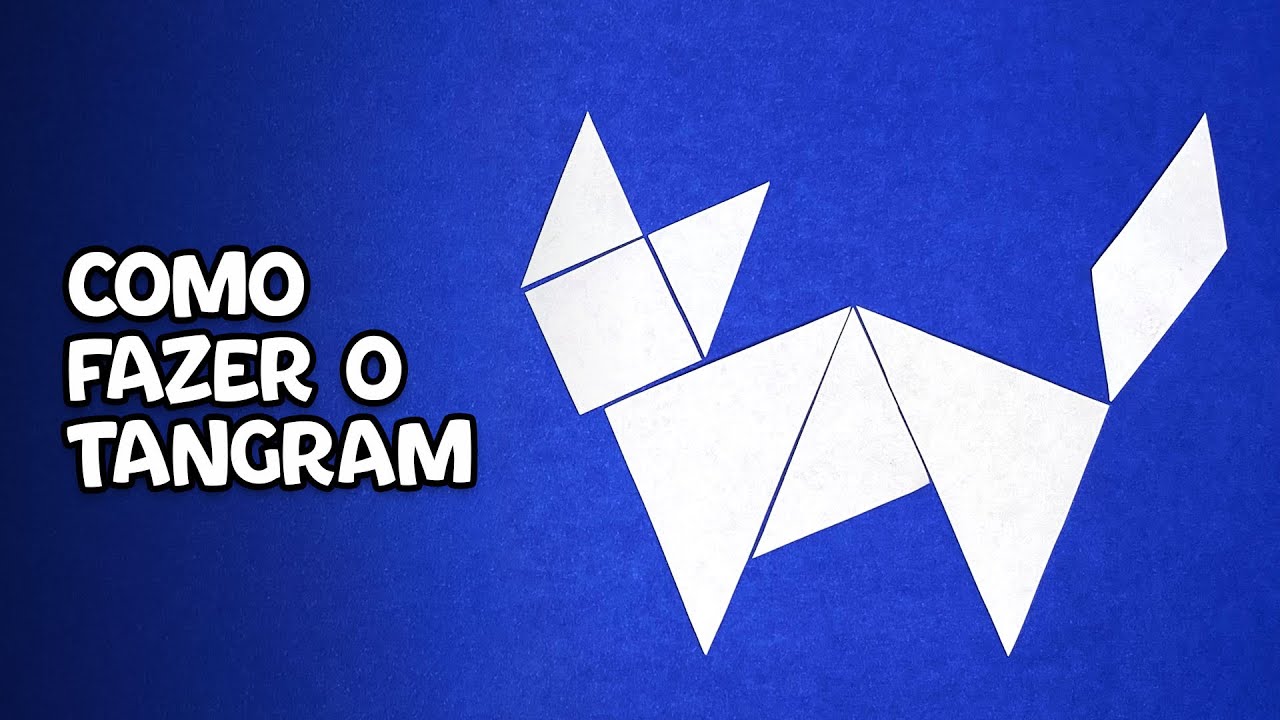 COMO FAZER O TANGRAM | Aprenda a fazer o quebra-cabeça tangram