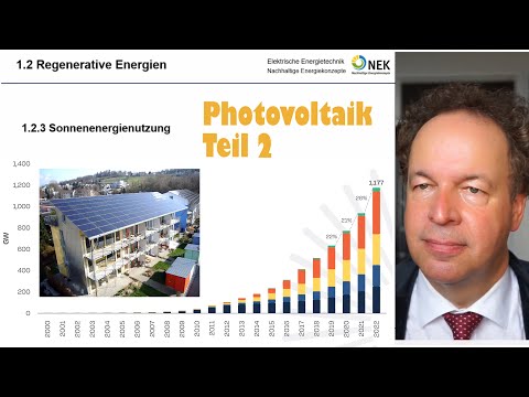 Vorlesung 05.2 Energietechnik - Photovoltaik Teil 2: PV-Systeme, Markt