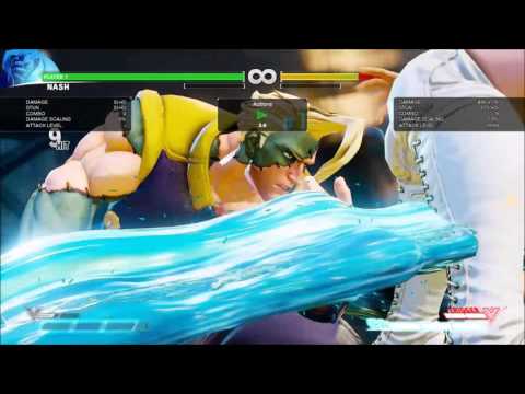 SFV - Nash 746 damage dizzy combo vs R. Mika