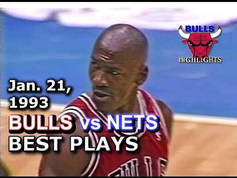 January 21 1993 Bulls vs Nets highlights