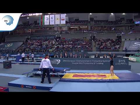 Kirsty Way (GBR) - 2018 Trampoline Europeans, top qualifier DMT