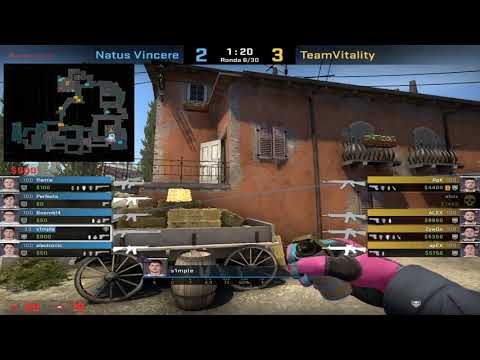 CS GO POV Demo NaVi s1mple (22-14) vs Vitality de_inferno BLAST Premier Spring Series 2020