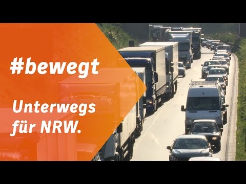 #bewegt - Unterwegs für Nordrhein-Westfalen. Stillstand - Stau in NRW.