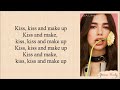 Dua Lipa BLACKPINK Kiss And Make Up Lyrics