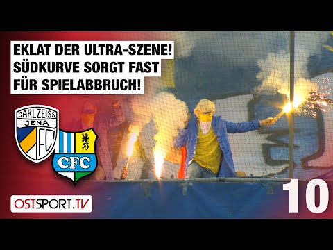 Ultras scandal! Match on the verge of being abandoned: Carl Zeiss Jena vs. Chemnitzer FC | Region...