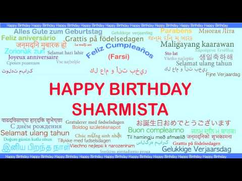 Sharmista   Languages Idiomas - Happy Birthday