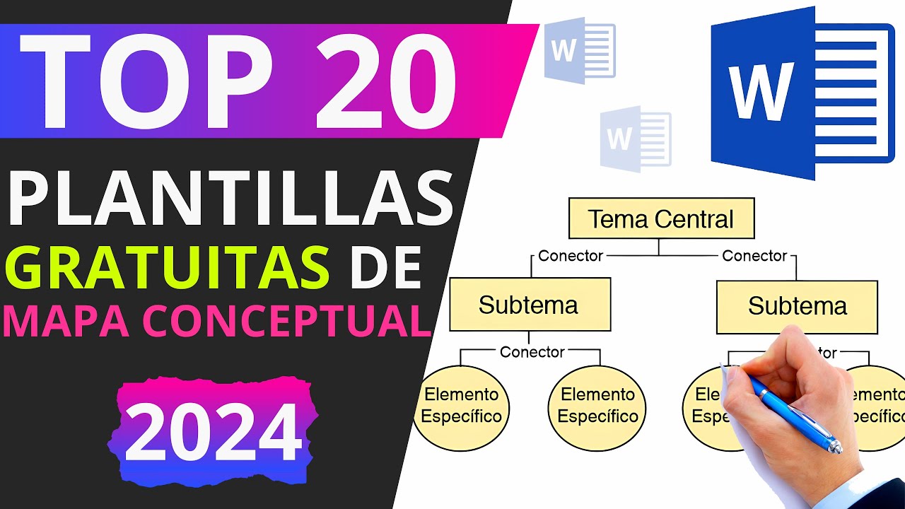 🚀 Descargar 20 Plantillas de Mapas Conceptuales en #Word 🔥 GRATIS🔥 2024😮
