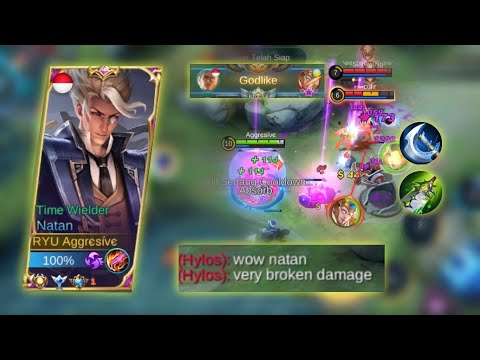 NATAN AGGRESIVE JUNGLER CARRY THE PUBLIC - BUILD TOP 1 GLOBAL NATAN | MOBILE LEGENDS