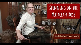 Spinning Yarn on the Majacraft Rose Spinning Wheel