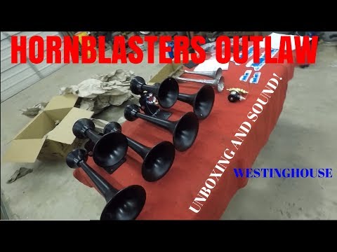 Hornblasters outlaw train horn unboxing | Westinghouse horn