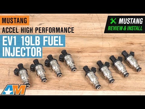 1987-2004 Mustang V8 Accel High Performance EV1 19lb Fuel Injectors Review & Install
