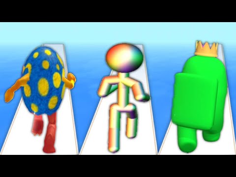 MONSTER EGG vs TALL MAN RUN vs IMPOSTER DODGE - Triple Game