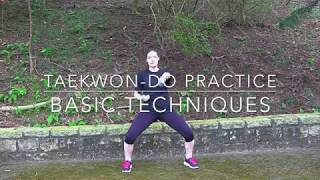 Twisting / Roundhouse / Front Kick | Basic Taekwon-do Practice | The Martial Artist's Way🥋