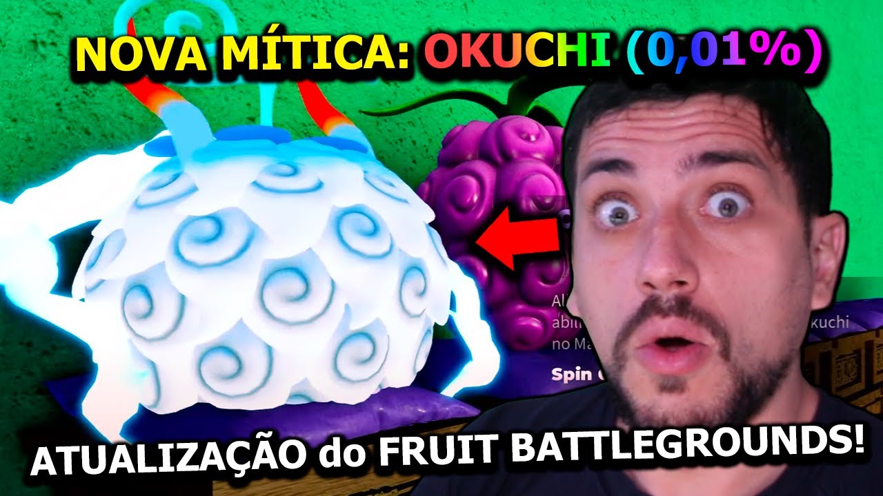ATUALIZOU!! A NOVA FRUTA MÍTICA da YAMATO no FRUIT BATTLEGROUNDS e GIREI 50K de GEMAS EM BUSCA DELA!