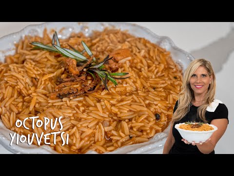 Octopus with Orzo  Nikki's Octopus Yiouvetsi Recipe