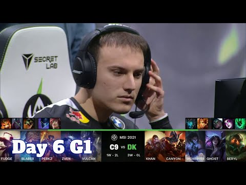 C9 vs DK - Day 6 LoL MSI 2021 Group Stage | Cloud 9 vs DAMWON Gaming full game