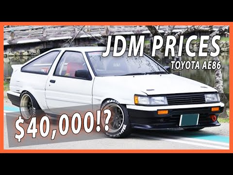 JDM Auction Prices - Toyota AE86 Sprinter Trueno / Corolla Levin
