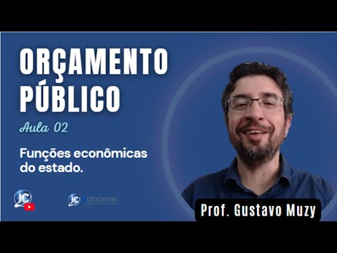 ORÇAMENTO PÚBLICO - Aula 02 - Funções econômicas do estado.