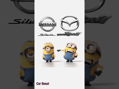 Mazda rx7 vs Nissan Silvia s15 minions style funny#trending #tiktok #status #foryou #funny #car#fyp