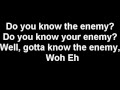 Green Day Know Your Enemy Lyrics