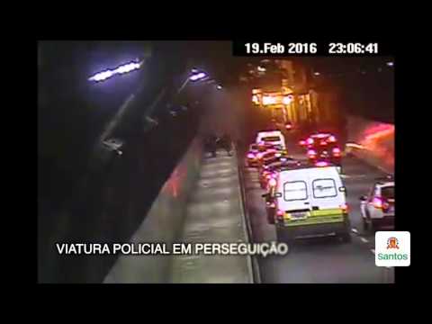 Câmeras de segurança flagram prisão no túnel