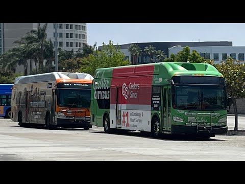 ⁴ᴷ⁶⁰ トランジットアクション EP08 | LA メトロ、カルバー、LAX、ビッグ ブルー バス @ Aviation/LAX 駅